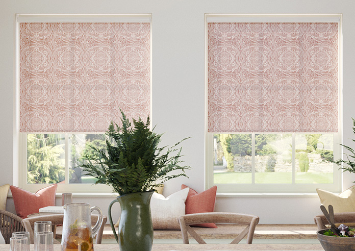 Tribe Mandala, Rust Orange - Twist&Fit Roller Blind - Image 3